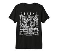 Cloche de plongée sous-Marine Vintage brevetée T-Shirt Haut de Gamme