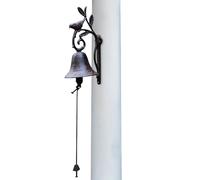 Cloche De Porte en Fonte | Décor D'entrée De Porte Extérieure - Ornement De Jardin De Décoration De Maison De Cloche De Porte en Métal pour Le Porche De Jardin De Ferme