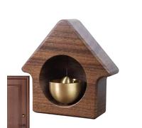 Cloche de porte magnétique en bois faite à la main en dopamine japonaise | Accessoire de porte décoratif pour magasin, maison, pendaison de crémaillère, bureau, café, entrée, réception, hôtellerie