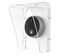 Cloche de porte résistante aux intempéries compatible avec anneau, clignotant, Google Nest Vidéo, grande cloche de porte en acrylique, protection pour caméra extérieure, sonnette de porte, clavier