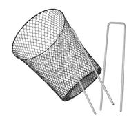 Cloche de Protection avec Piquets pour Plantes de Jardin en Fer Noir | Maille Multi-usage, Forte Pénétration Lumineuse, pour Pot de Fleurs et Jardin, Accessoire Réutilisable