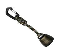 Cloche De Protection Contre Les Ours De Camping - Pendentif en Métal avec Corde De Parachute À Sept Noyaux, Boucle en ABS Et en De Zinc, Fonction Muette Réglable | Idéal pour La Randon