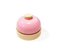 Cloche de réception de salle à manger, sonnerie de comptoir de bar, cloche de commande de restaurant pour dressage de chien, restaurant, cuisine, bar (rose)