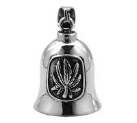 Cloche De Sécurité pour Motos,Clochette Protectrice pour Motocyclistes | Ornement Décoratif Punk en Acier Titane pour Voyages Touring Balades Trajets Longue Distance