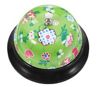 Cloche de Service en Métal Imprimée Manuelle pour Bar et Restaurant | Décor Imprimé Délicat, Légère à Manipuler, Usage Maison ou Restauration, Aide à L’appel, pour Garçon Fille Plusieurs styles