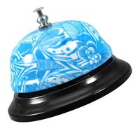 Cloche de Service en Métal, Sonnette Doigt, Ton Clair | Imprimé Délicat, Usage pour Comptoirs et Tables, Aide au Service, Adaptée aux Enseignants Style Aléatoire