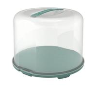 Rotho Fresh Cake Dôme XL en plastique de qualité alimentaire (PP), sans BPA, turquoise/transparent, (35,5 x 34,5 x 26 cm)