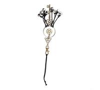 Cloche de sorcière finie à la main pour porte ou véhicule conçue pour une utilisation rituelle et une maison symbolique pour la protection