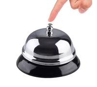 Cloche de table, cloche, sonnette, sonnette, sonnette de table, sonnette de réception, sonnette de réception, sonnette de réception, en acier inoxydable, solide et durable, cloche artisanale de Noël