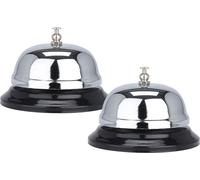 Cloche de table en métal Ø 85mm - en set de 2 - Sonnette de table