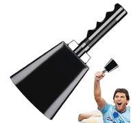 Cloche de vache avec poignée - Machine à bruit de percussion avec poignées - Alarme de bruit de percussion pour stades, remise de diplôme, jeux de football Holdes