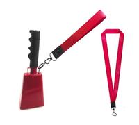 Cloche de vache avec poignée pour faire du bruit - Cloches de vache en métal - Percussions durables avec poignée pour sport, événement, football