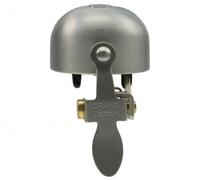 Cloche De Vélo Crane Bell Co. E-NE Argent Mat, Ø Barre: 22,2mm À 31,8mm, Rétro