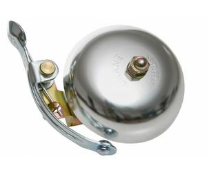 Cloche De Vélo Crane Bell Co Suzu - Argent Mat, Look Rétro, Ø 55mm
