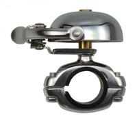 Cloche De Vélo Mini Rétro Suzu En Chrome/Support En Fonte