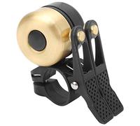 Cloche de vélo Vintage vélo Double Cloche Fort Clair Son Clair VTT Guidon Cloche Accessoire de Cyclisme(Or brossé)