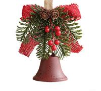 Cloche décorative en bois de fer 12 cm (rouge)