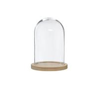 Cloche Décorative en Verre ""Shine"" 26cm Naturel