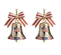 Cloche décorative pour 250e anniversaire - Souvenir commémoratif fait à la main pour les fondations américaines, cadeau patriotique pour les amateurs d'histoire, pendentif de collection