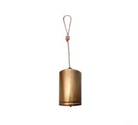 Cloche décorative style maison de campagne dorée 8 x 5 cm pour cloche | Design vintage shabby chic, décoratif pour maison de campagne, cloche simple, dimensions pratiques, métal robuste