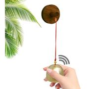 Cloche d'entrée de porte - Cloche de magasin pour ouvrir la porte - Carillon éolien en bois auto-adhésif vintage - Diamètre 2,8-3,9 cm | Facile à installer et, S