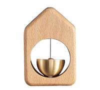 Cloche des marchands - Magnet Wind Door Chime | Logement d'ordinateur portable | Couverture avec un son agréable | Boral en bois pour l'ouverture de la porte | Entrée d'alerte