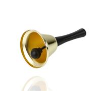 Cloche Dorée de Noël - Accessoire de Père Noël Avec Son Extra Fort