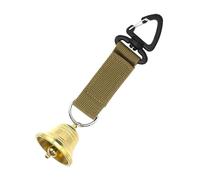 Cloche d'ours - 16 cm en laiton bruyant Portable Fournitures d'extérieur | Cloche d'ours d'autodéfense | Convient pour l'escalade, le parc, le pique-nique, la pêche, le feu de camp, la survie