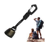 Cloche d'ours bruyante - Accessoire de camping - Cloche d'ours en métal - Cloche de sécurité pour la randonnée - Cloche de randonnée d'urgence - Cloche d'avertissement de sac à dos - Cloche de camping