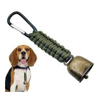 Cloche d'ours bruyante, breloque de sécurité pour randonnée, porte-clés de camping en plein air avec mousqueton robuste, accessoire d'alpinisme vintage, décoration de cloche de sentier avec