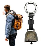 Cloche d'ours - Mini cloche d'ours bruyante avec porte-clés, pour camping en plein air et randonnée | Corne d'ours pour la randonnée, le camping, le trekking, l'alpinisme, la survie