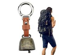 Cloche d'ours | Mini corne de sécurité bruyante, clochette pour chien avec porte-clés | pour trekking, pêche, promenade, cyclisme et