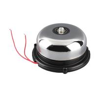 Cloche Électrique Industrielle 4 Pouces 10cm Avertisseur Sonore 220V 10W en Acier Inoxydable pour Alarme et Signalisation dans Entrepôts Usines et Bâtiments Publics