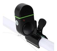 Cloche électronique de pêche, indicateur de touche LED, alerte sonore avec clip, attache de canne sensible, veilleuse pour bâton de mer, utilisation de jour ou de nuit, 6,4 x 3,1 x 2,5 cm