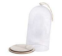 Cloche en plastique avec socle ø11cm x 19cm