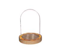 Cloche en verre lumineuse 16,5 cm x Ø 12,5 cm