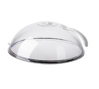 Cloche en Verre Micro Onde,Cloche Micro Onde Verre, Couvercle Anti-éclaboussures pour Bol avec poignée, Trous de Vapeur réglables, Couvercle Parfait pour Les Petits et Grands Micro-Onde