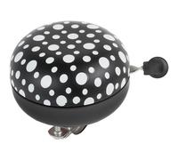 M-Wave Sonnette de vélo Unisexe, Noir/Blanc, 80 mm