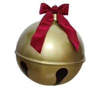Cloche Gonflable Géante de Noël, Boule de Cloche Gonflable Décorée en PVC avec Nœud Rouge, Décoration Extérieure de Noël pour Cour, Piscine, Pelouse, Porche, Décoration de