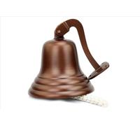 Cloche Haut de Gamme en Fonte d'aluminium pour navires de la Marine | Cadeaux Décor Pépinière | Nagina International… (11 Pouces, Brun)