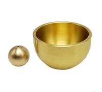 Cloche magnétique décorative en laiton pour réfrigérateur Jaune 3,2 cm