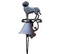 Cloche Murale Rustique en Fonte for Chien, Faite à la Main, Style rétro, décoration for Maison, Le Jardin, Porte de Bienvenue