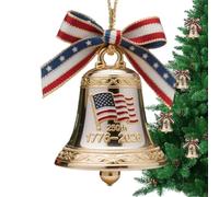 Cloche Ornement 250e Anniversaire Amérique | Ornement Patriotique Suspendable pour Fêtes,Cloche Américaine 250e Anniversaire à Suspendre pour Arbre de Noël Porte Fenêtre Fête Célébrations