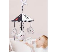 Cloche Parapluie Suspendue En Nuage Noir Et Blanc Pour Bébé De 0 À 1 Ans, Carillon Éolien, Jouet Éducatif, Cloche De Lit