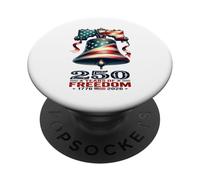 Cloche Patriotique de la liberté pour célébrer Le 250e Anniversaire des États-Unis PopSockets PopGrip Adhésif