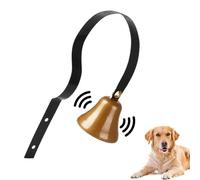 Cloche pour chien en laiton pour sortir à l'extérieur, outil d'entraînement avec jouets sonores pour animaux de compagnie de toutes tailles pour l'intérieur et l'extérieur de la maison et du jardin