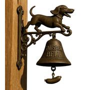 Cloche pour ouvrir le porche de la maison - Cloche pour ouverture de porte | Sonnette de sorcière teckel - Sonnette intéressante de porte, anneau manuel à suspendre pour mur, magasin, cour, porche
