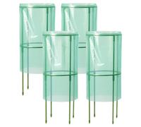 Cloche pour, Protection des, 4 pièces en polyéthylène en Fibre de Verre, Portable, légère, réutilisable, Facile à Placer, Flexible, Cage à pour extérieur, Jardin, Cour, Fleur, 24