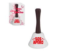Cloche - SUD TRADING - SOS Apéro - Métal - Multicolore - 13x7 cm