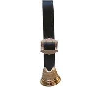 Cloche suisse avec collier en cuir - diff. tailles complètement montée